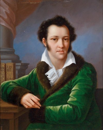 Portret van Graaf Fyodor Ivanovich Tolstoy 1782-1846, bekend als de Amerikaan, 1812 door Jozef Oleszkiewicz