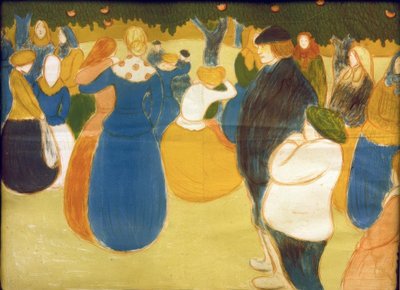 Volksfeest in Bretagne door József Rippl Rónai