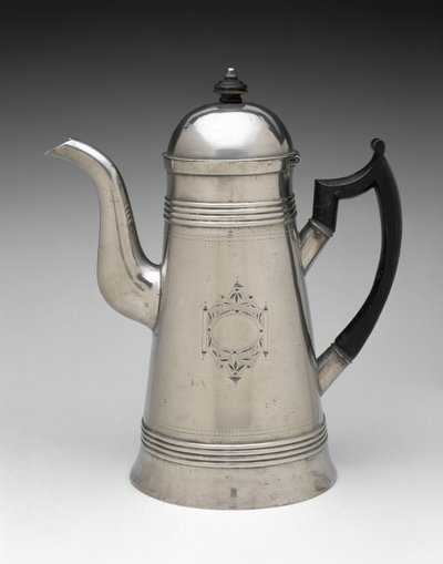 Koffiepot, ca. 1814-1825 door Jr. Ebenezer Smith
