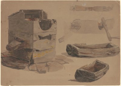 Studies van een Put en Houten Trog door Jr. Enoch Wood Perry