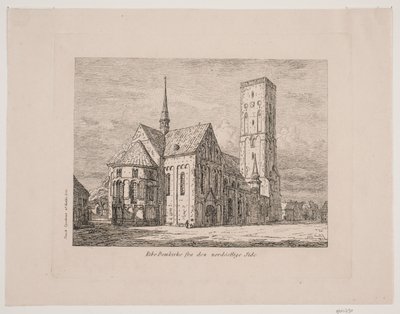 Ribe Kathedraal vanaf de noordoostelijke zijde door Jørgen Roed