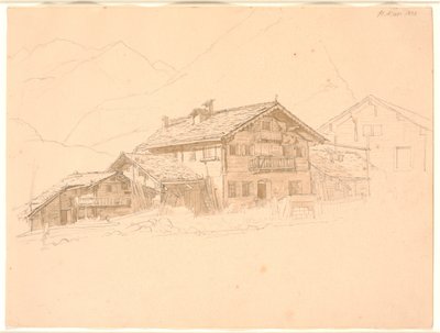 Boerenhuis in Tirol. St. Mari door Jørgen V. Sonne