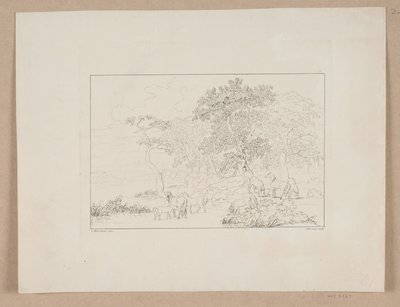 Paarden bij een meer door Jørgen V. Sonne