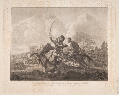 Kolonel Engelsted in de slag bij Rahlstedt, 1813 door Jørgen V. Sonne