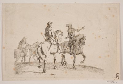 Drie ruiters in uniform door Jørgen V. Sonne