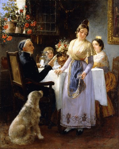 De Brief door Juan Antonio Benlliure y Gil