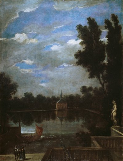 Grote Vijver van de Buen Retiro, c.1657 door Juan Bautista Martinez Del Mazo