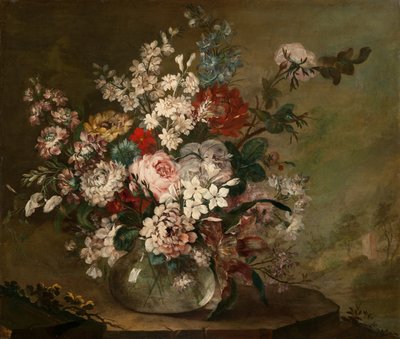 Stilleven met bloemen in een vaas, ca. 1780-1790 door Juan Bautista Romero