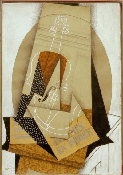 Compositie van de viool door Juan Gris