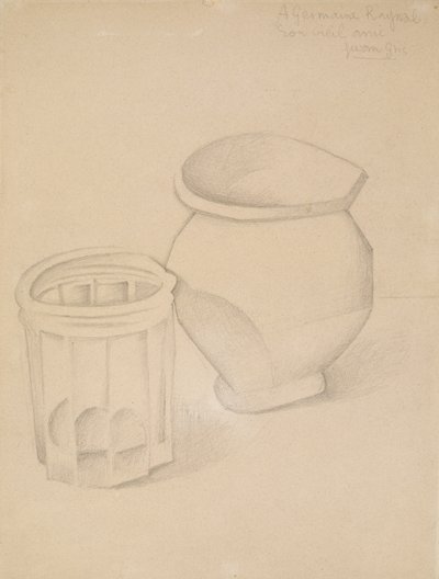 Glas en vaas door Juan Gris