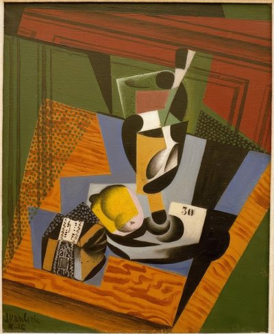 Het Tabakspakket door Juan Gris