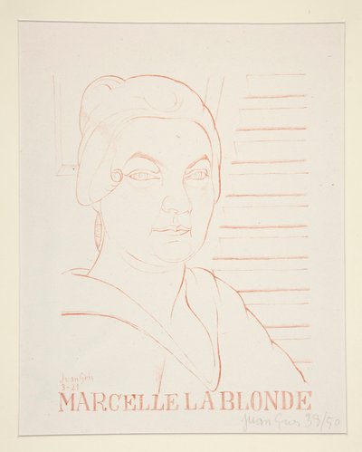 Marcelle La Blonde door Juan Gris
