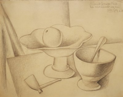 Stilleven met Fruitschaal door Juan Gris