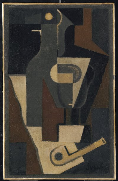 Stilleven met pijp, 1918 door Juan Gris
