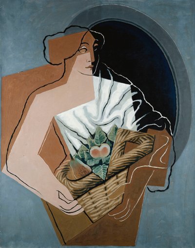 Vrouw met mand, 1927 door Juan Gris
