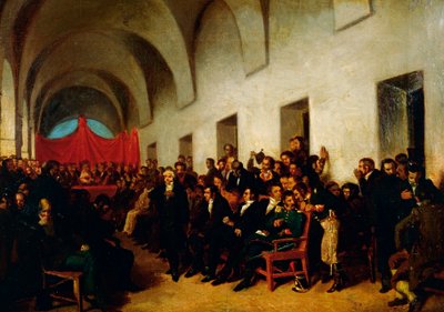 Cabildo in zitting, 22 mei door Juan Manuel Blanes