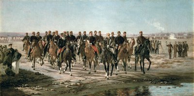 Het bezoek aan de Rio Negro door generaal Julio Argentino Roca (1843-1914) en zijn leger door Juan Manuel Blanes