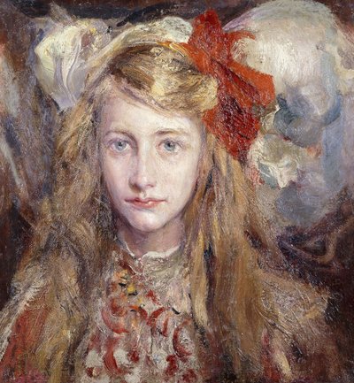 Portret van de dochter van de kunstenaar, Pippi door Juan Pablo Salinas Tervel