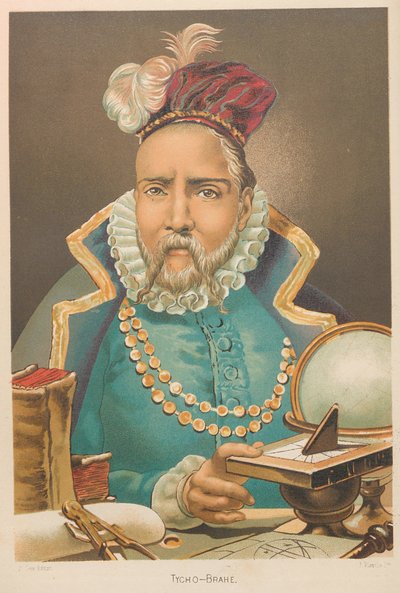 Portret van Tycho Brahe 1546-1601 door Juan Planella y Rodríguez