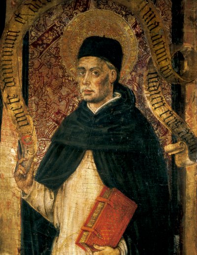 Voorstelling van St. Vincent Ferrer (1350-1419), Dominicaanse priester door Juan Rexach or Reixach