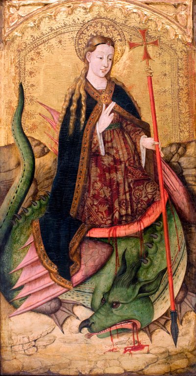 Sint Margaretha van Antiochië van Pisidië of Sint Marina door Juan Rexach or Reixach