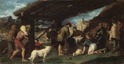 De aanbidding van de herders door Juan Ribalta