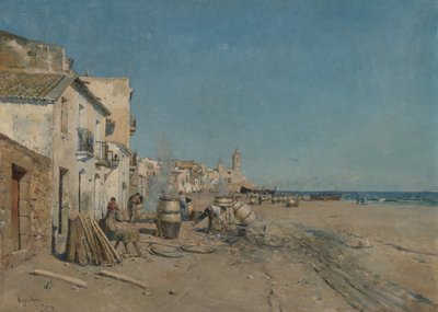 Sitges, 19e eeuw door Juan Roig y Soler
