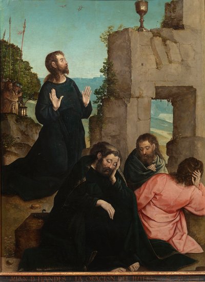 Agonie in de tuin van de olijven door Juan de Flandes