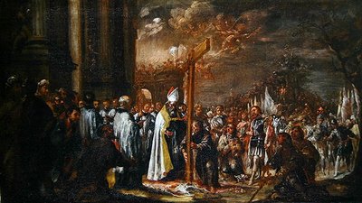 De verheffing van het kruis door Juan de Valdes Leal