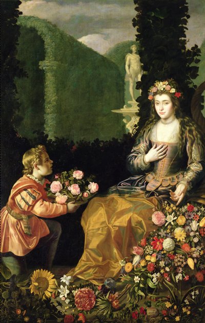 Offer aan Flora, 1627 door Juan der Hamen y van León