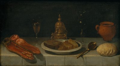 Stilleven en Gedekte Tafel door Juan van der Hamen