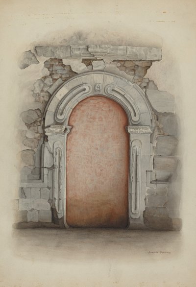 Deur, Steen, 1939 door Juanita Donahoo
