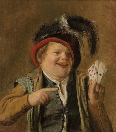 Een Kaartspeler door Judith (circle of) Leyster