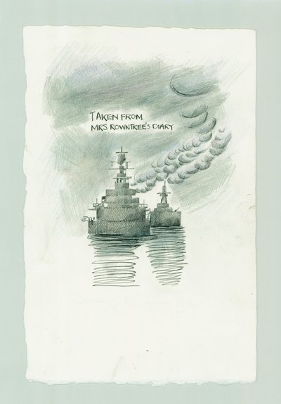 Duitse marinebombardement van Scarborough, North Yorkshire, 1914 2014 door Judith Dobie