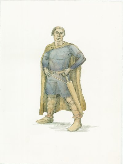 Koning Harold, ca. 1066 door Judith Dobie