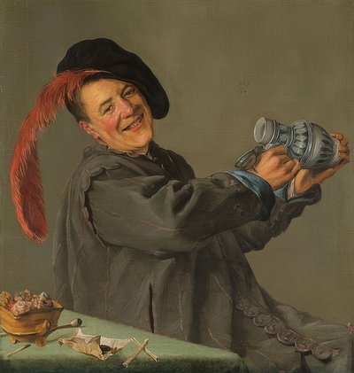 De vrolijke drinker. 1629 door Judith Leyster