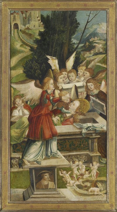De Graflegging. Vleugel van het Sint-Agatha Altaar, 1523 door Jörg Greimold