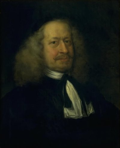 Portret van Adam Olearius, bibliothecaris aan het hof van Gottorp door Jürgen Ovens