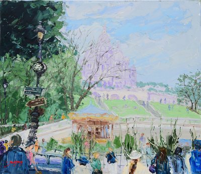 Sacre Coeur Montmartre Carrousel door Jukyong Park