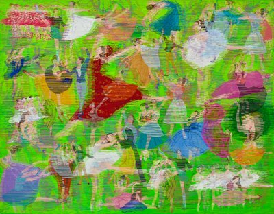 Levendige dansbeweging door Jukyong Park