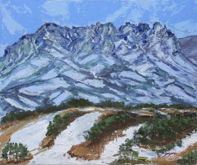 Winterberglandschap door Jukyong Park