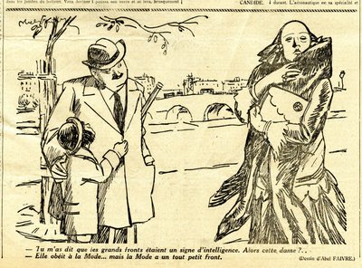 Candid, Satirisch in ZW door Jules Abel Faivre