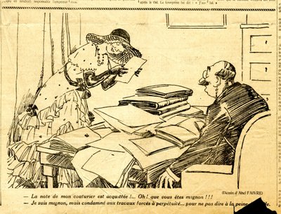Candid, Satirisch in ZW door Jules Abel Faivre
