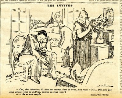 Candide, Satirisch in Z/W door Jules Abel Faivre