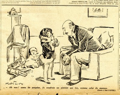 Candid, Satirisch in ZW door Jules Abel Faivre