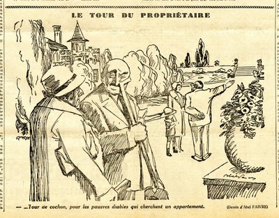 Candide, Satirisch in ZW door Jules Abel Faivre