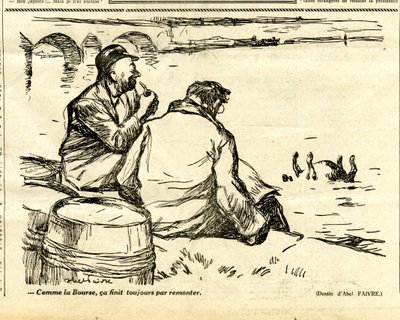 Candide, satirisch in N & B door Jules Abel Faivre