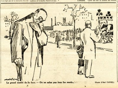 Candide, satirisch in N & B door Jules Abel Faivre