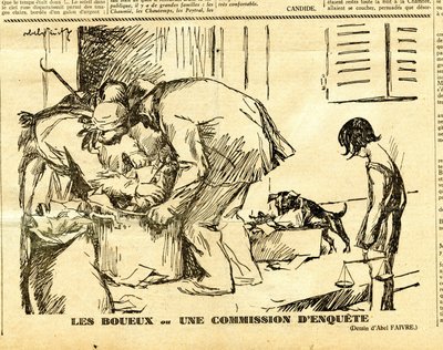 Candide, Satirisch in Z/W door Jules Abel Faivre