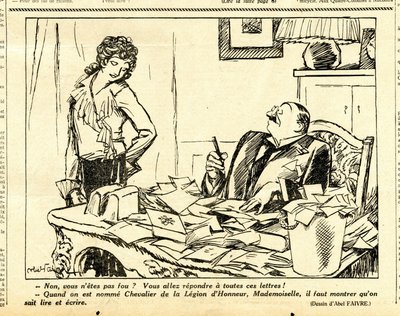 Candide, Satirisch in Z/W door Jules Abel Faivre